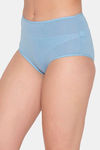 Clovia High Rise Three-Fourth Coverage Hipster Panty - Blue — thumbnail 3
