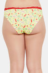 Clovia Medium Rise Three-Fourth Coverage Hipster Panty - Yellow — thumbnail 4