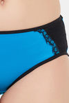 Clovia Medium Rise Three-Fourth Coverage Hipster Panty - Blue — thumbnail 5