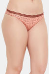 Clovia Low Rise Half Coverage Bikini Panty - Orange — thumbnail 2