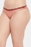 Clovia Low Rise Half Coverage Bikini Panty - Orange — thumbnail 3