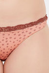 Clovia Low Rise Half Coverage Bikini Panty - Orange — thumbnail 5
