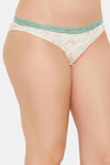 Clovia Low Rise Half Coverage Bikini Panty - White — thumbnail 2