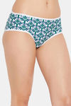 Clovia Medium Rise Three-Fourth Coverage Hipster Panty - White — thumbnail 3
