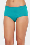 Clovia High Rise Three-Fourth Coverage Hipster Panty - Green — thumbnail 2