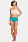 Clovia High Rise Three-Fourth Coverage Hipster Panty - Green — thumbnail 5