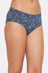 Clovia Medium Rise Three-Fourth Coverage Hipster Panty - Blue — thumbnail 3