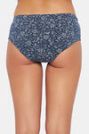 Clovia Medium Rise Three-Fourth Coverage Hipster Panty - Blue — thumbnail 4