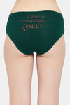 Clovia Medium Rise Three-Fourth Coverage Hipster Panty - Green — thumbnail 4