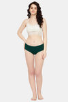 Clovia Medium Rise Three-Fourth Coverage Hipster Panty - Green — thumbnail 5