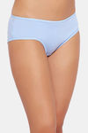 Clovia Medium Rise Three-Fourth Coverage Hipster Panty - Blue — thumbnail 3