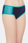 Clovia Medium Rise Three-Fourth Coverage Hipster Panty - Blue — thumbnail 3