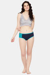 Clovia Medium Rise Three-Fourth Coverage Hipster Panty - Blue — thumbnail 5
