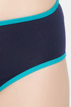 Clovia Medium Rise Three-Fourth Coverage Hipster Panty - Blue — thumbnail 6