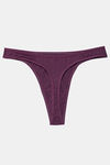 Clovia Low Rise Zero Coverage Thong - Purple — thumbnail 5