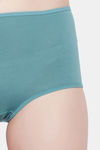 Clovia High Rise Three-Fourth Coverage Hipster Panty - Green — thumbnail 5