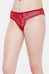 Clovia Low Rise Half Coverage Bikini Panty - Red — thumbnail 2