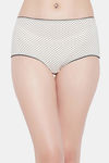 Clovia High Rise Three-Fourth Coverage Hipster Panty - White — thumbnail 1