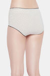 Clovia High Rise Three-Fourth Coverage Hipster Panty - White — thumbnail 4