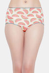 Clovia High Rise Three-Fourth Coverage Hipster Panty - White — thumbnail 1