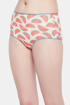 Clovia High Rise Three-Fourth Coverage Hipster Panty - White — thumbnail 2