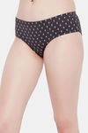 Clovia Medium Rise Three-Fourth Coverage Hipster Panty - Black — thumbnail 2