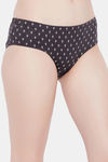 Clovia Medium Rise Three-Fourth Coverage Hipster Panty - Black — thumbnail 3