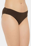Clovia Low Rise Half Coverage Bikini Panty - Brown — thumbnail 2