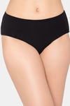 Clovia Medium Rise Three-Fourth Coverage Hipster Panty - Black — thumbnail 2