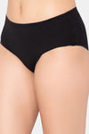 Clovia Medium Rise Three-Fourth Coverage Hipster Panty - Black — thumbnail 3