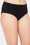 Clovia Medium Rise Three-Fourth Coverage Hipster Panty - Black — thumbnail 4