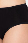Clovia Medium Rise Three-Fourth Coverage Hipster Panty - Black — thumbnail 7