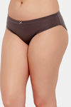 Clovia Low Rise Half Coverage Bikini Panty - Grey — thumbnail 2