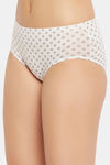 Clovia Medium Rise Half Coverage Hipster Panty - Grey — thumbnail 3