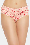 Clovia Medium Rise Half Coverage Hipster Panty - Pink — thumbnail 1