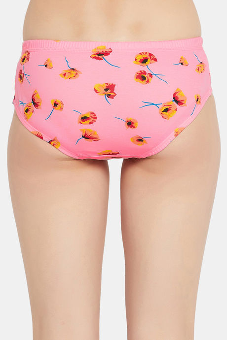 Clovia Medium Rise Half Coverage Hipster Panty - Pink — image 4