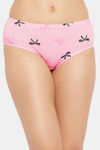 Clovia Medium Rise Half Coverage Hipster Panty - Pink — thumbnail 1
