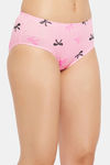 Clovia Medium Rise Half Coverage Hipster Panty - Pink — thumbnail 2
