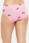 Clovia Medium Rise Half Coverage Hipster Panty - Pink — thumbnail 4