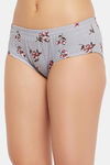 Clovia Medium Rise Half Coverage Hipster Panty - Grey — thumbnail 3