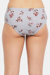 Clovia Medium Rise Half Coverage Hipster Panty - Grey — thumbnail 4