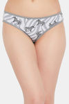 Clovia Low Rise Three-Fourth Coverage Bikini Panty - Grey — thumbnail 1