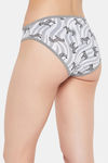 Clovia Low Rise Three-Fourth Coverage Bikini Panty - Grey — thumbnail 4