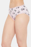 Clovia Medium Rise Half Coverage Hipster Panty - White — thumbnail 2