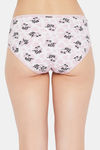 Clovia Medium Rise Half Coverage Hipster Panty - White — thumbnail 4