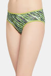 Clovia Medium Rise Three-Fourth Coverage Bikini Panty - Green — thumbnail 2