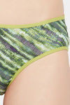Clovia Medium Rise Three-Fourth Coverage Bikini Panty - Green — thumbnail 5