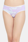 Clovia Medium Rise Three-Fourth Coverage Bikini Panty - Purple — thumbnail 1