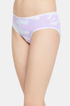 Clovia Medium Rise Three-Fourth Coverage Bikini Panty - Purple — thumbnail 2