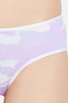 Clovia Medium Rise Three-Fourth Coverage Bikini Panty - Purple — thumbnail 5